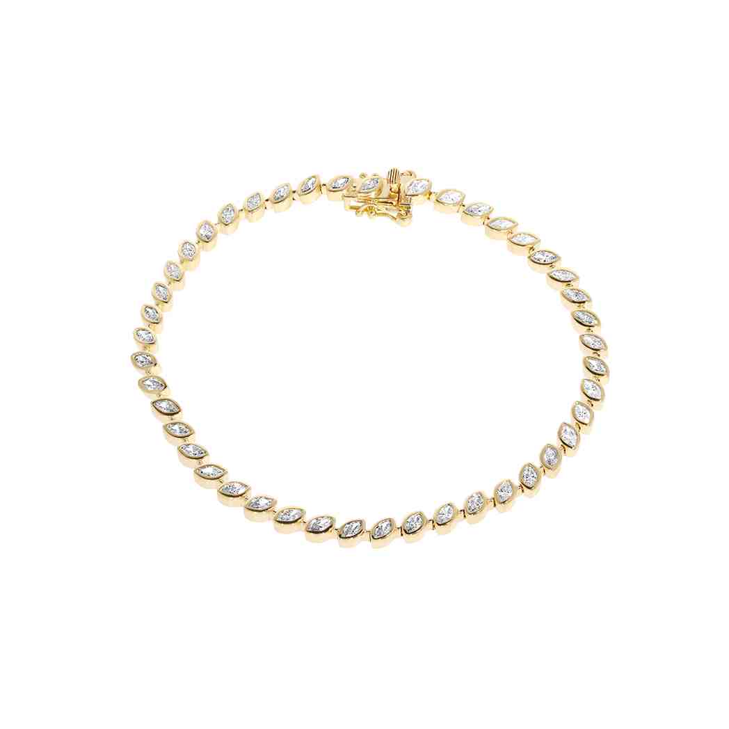 Marquise Shape Tennis Bracelet BR51273A 3.50x2.00
